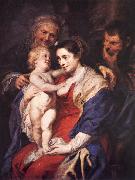 RUBENS, Pieter Pauwel The Holy Family with St Anne oil painting on canvas